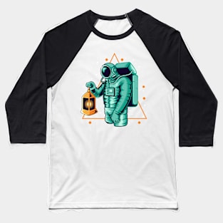 Astronaut holding a lantern Baseball T-Shirt